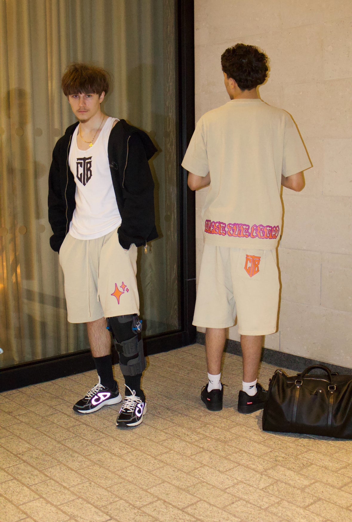 CREAM SET - SHORTS AND TEE SET