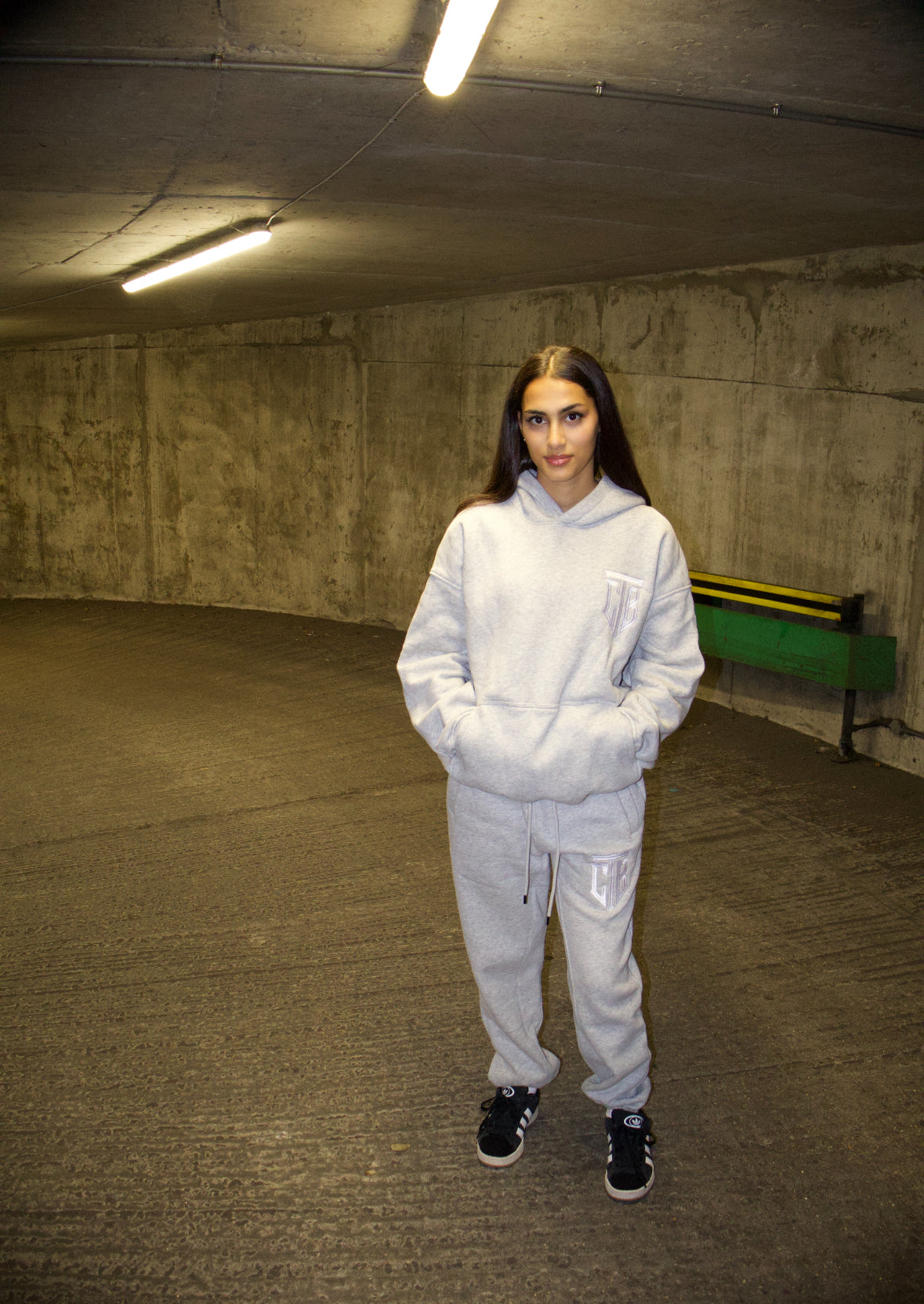 Oversized dreaming Hustler Tracksuit (Grey) V2