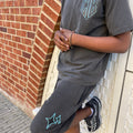 Into the darkness-Shorts and tee set